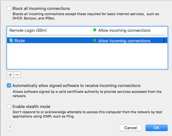 Firewall Remote Login