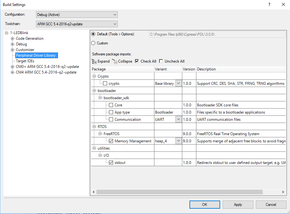 Uart driver free rtos demo