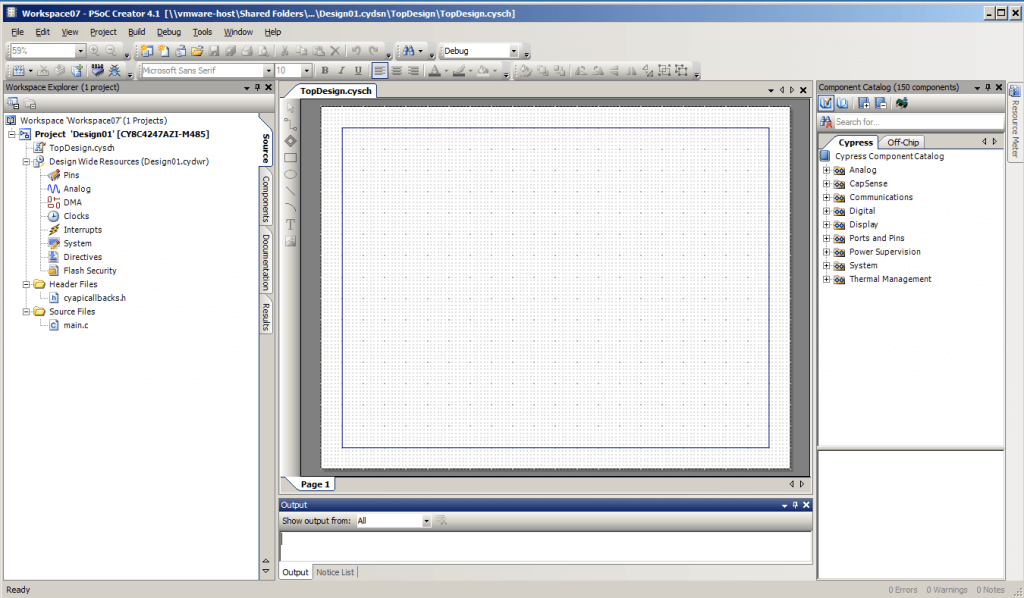 PSoC Creator Blank Project