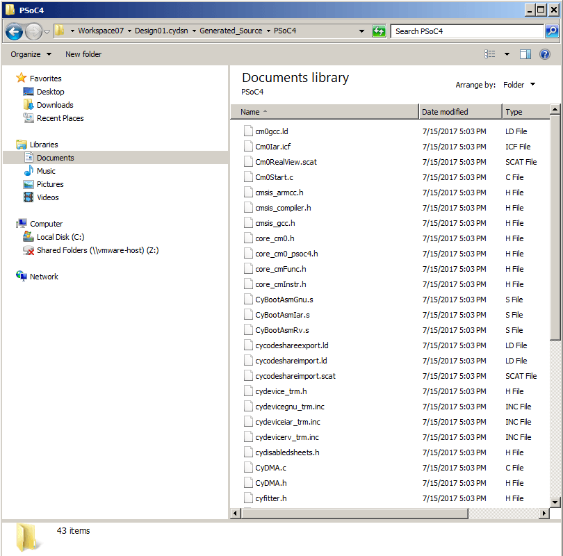 psoc creator receiving string data