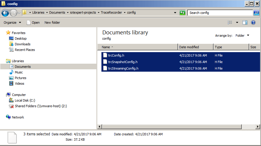 PSoC Creator Project Configuration - Add Trace Recorder Library