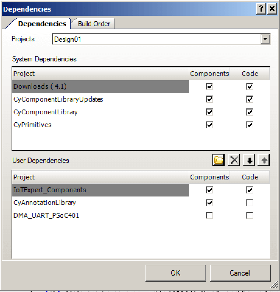 psoc creator receiving string data