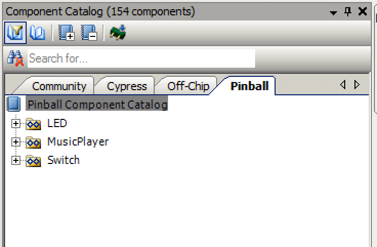 PSoC Creator - Custom Component Catalog