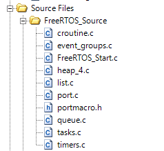 FreeRTOS PSoC Template PSoC Creator Source Files