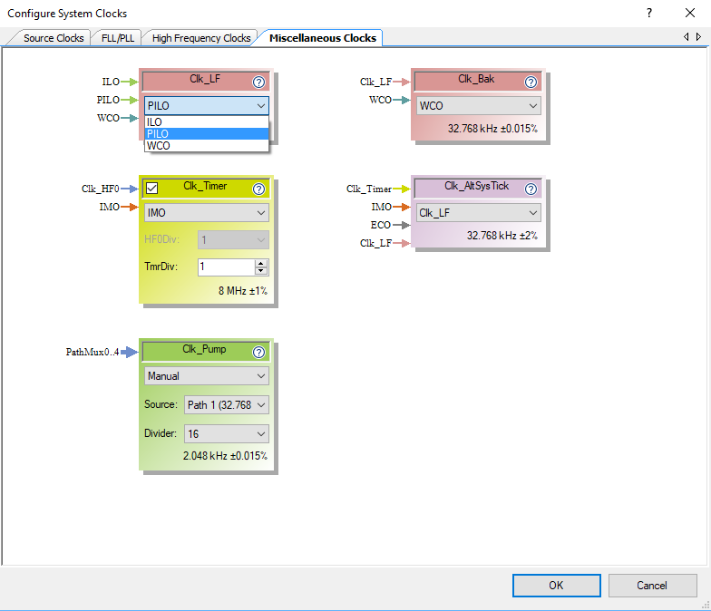 PSoC 6 Clock Configuration