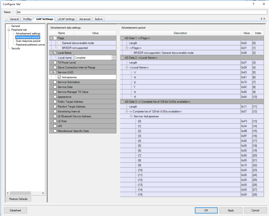 PSoC Creator Component Customizer