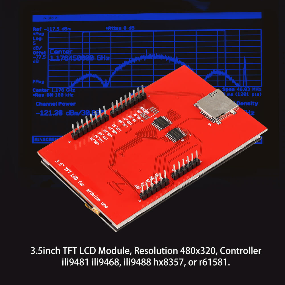 7Arduino Touch Screen Shield w/SSD1963,Library for Mega/Due