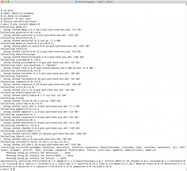 Stupid Python Tricks: Install MBED-CLI on macOS – IoT Expert