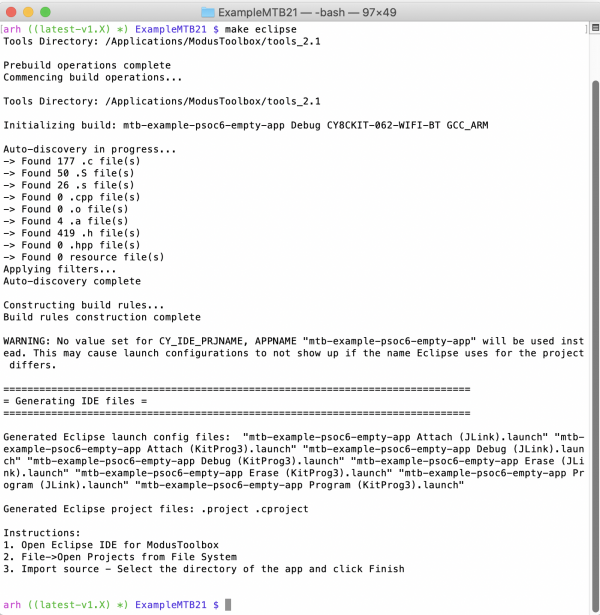 Modus Toolbox 2.1 Released – IoT Expert