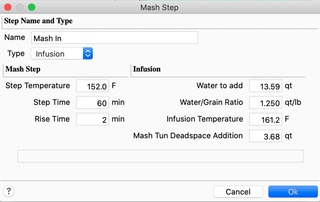 grainfather mash profile beersmith